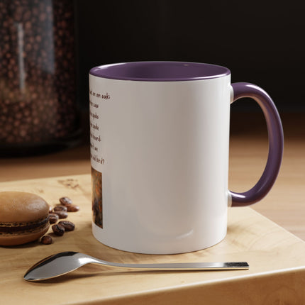 Owl Poem Accent Coffee Mug – Rustic Wildlife Quote Mug (11/15oz)