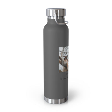 BYOB Copper Vacuum Insulated Water Bottle - 22oz - Bring Your Own Book Design