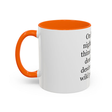 Beltane Quote Coffee Mug — "On Beltane night..." Accent Mug