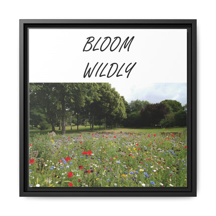 Bloom Wildly Framed Canvas Print — Wildflower Meadow Wall Art