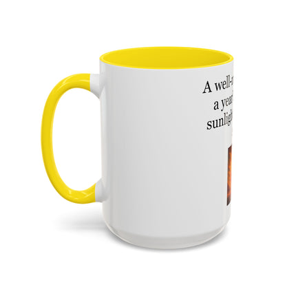 Cider Lover Accent Coffee Mug – "A well-made cider is a year’s worth of sunlight in a single sip" (11/15 oz)