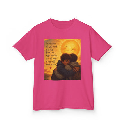 Kids Hug Tee — "Sometimes all you need is a hug" Heartwarming Children's T‑Shirt
