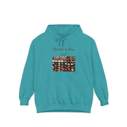 Chocolate Lover Hoodie — "Chocolate Is Brain Fuel" Photo Print
