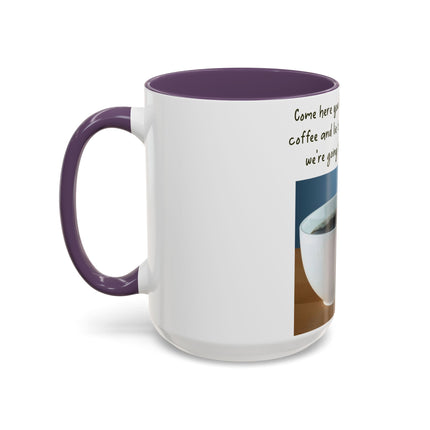 Funny Coffee Mug – “Big, Beautiful Cup” Accent – 15oz