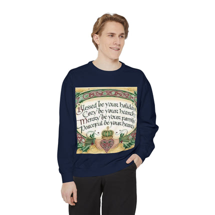 Blessed Be Your Holidays Unisex Sweatshirt - Cozy & Heartfelt Gift