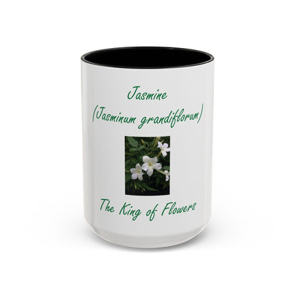Jasmine Mug – "The King of Flowers" Botanical Coffee Cup (11/15oz)