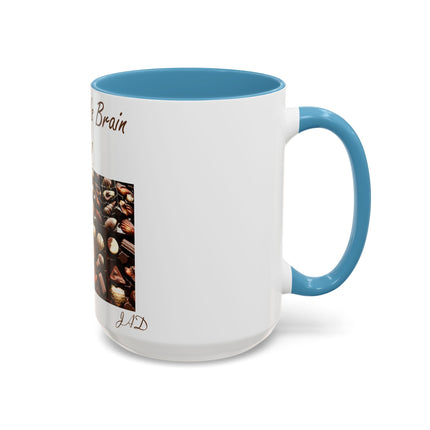 Chocolate Is Brain Fuel Accent Mug – 15oz – Sweet & Smart Gift