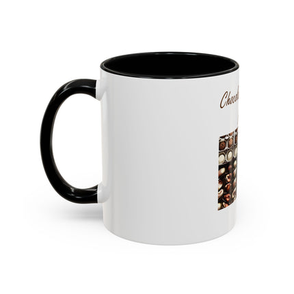 Chocolate Is Brain Fuel Coffee Mug — Chocolate Lovers Accent Mug (11/15oz)