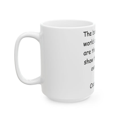 Oscar Wilde Quote Mug – “Books & Shame” – 15oz Ceramic Inspiration