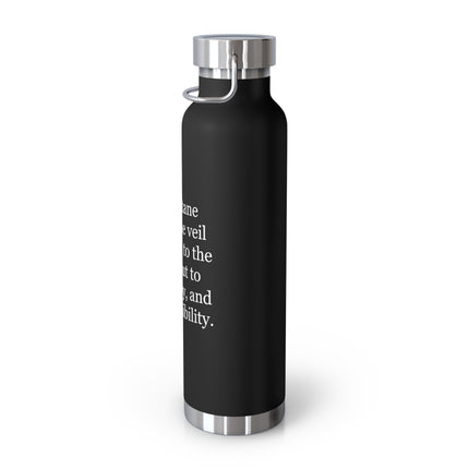 Beltane Quote Stainless Bottle — 22oz Copper Vacuum Insulated