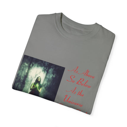 Mystic Quote T-Shirt – “As Above So Below” Graphic Tee (Unisex)