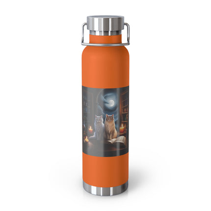 Cozy Cats Illustrated Insulated Water Bottle - 22oz