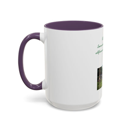Flower Child Coffee Mug — 'Flower Child' Photo Mug with Green Script (11/15 oz)