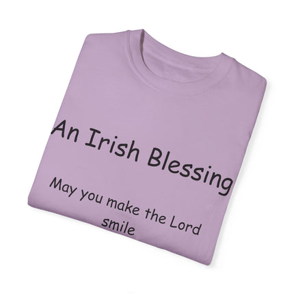 Irish Blessing Tee | Graceful Quote on Soft Garment-Dyed Cotton