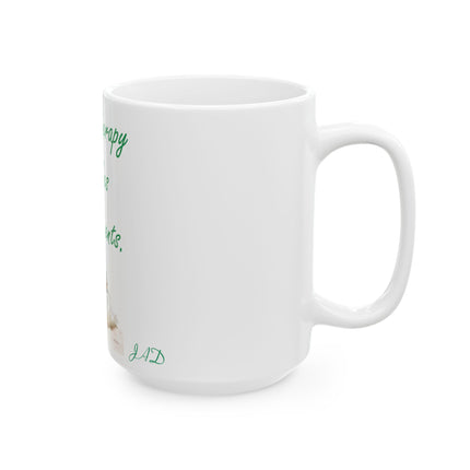 Aromatherapy Ceramic Mug – “Makes Good Scents” Design, 15oz