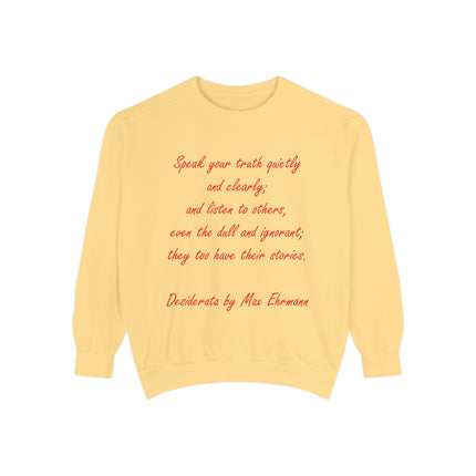 Inspirational Unisex Sweatshirt – “Speak Your Truth”