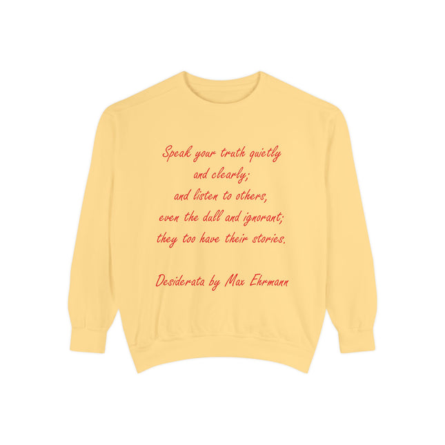 Inspirational Unisex Sweatshirt – “Speak Your Truth”