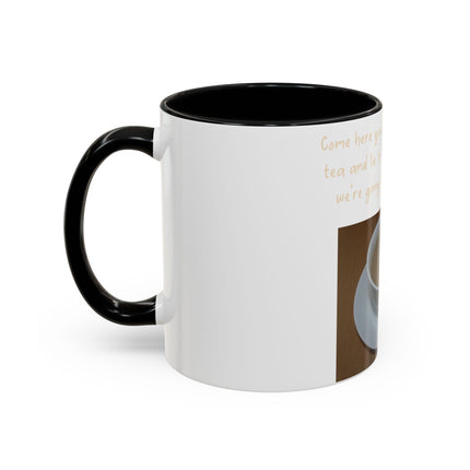Funny Tea Mug – “Lie to Me” Motivational Accent Ceramic – 11oz