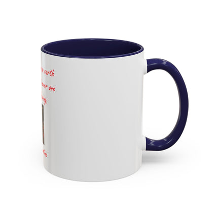 St. Augustine Quote Crucifixion Coffee Mug — “God had one Son on earth without sin, but never one without suffering.” (11/15 oz)