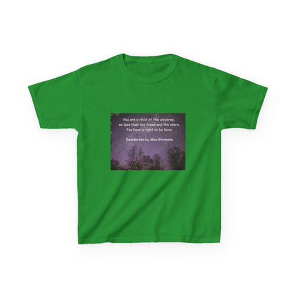 Kids Tee – “Child of the Universe” Quote – Heavy Cotton™