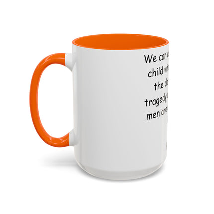Plato Quote Ceramic Mug – 15oz Accent Cup for Daily Wisdom