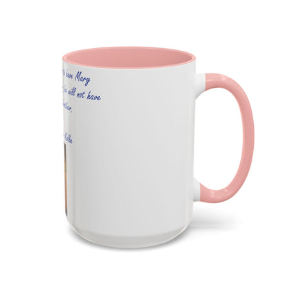 Saint Kolbe Accent Mug – 15oz Ceramic Cup for Marian Devotion
