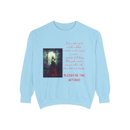 Blessed Be The Witches Sweatshirt - Unisex Garment-Dyed Style