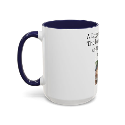 Lughnasadh Feast Mug — "The bread, the brew, and the bilberry mousse!" Accent Coffee Cup
