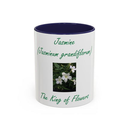 Jasmine Flower Accent Mug – King of Flowers, 11oz