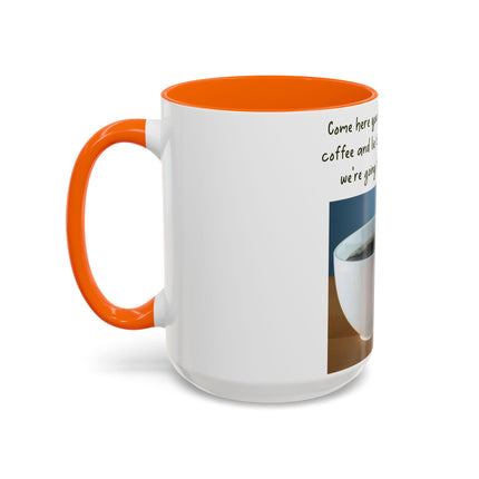 Funny Coffee Mug – “Big, Beautiful Cup” Accent – 15oz