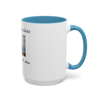 Parachute Minds Coffee Mug — "Minds are like parachutes. They only function when open."