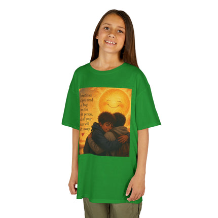 Kids Hug Tee — "Sometimes all you need is a hug" Heartwarming Children's T‑Shirt