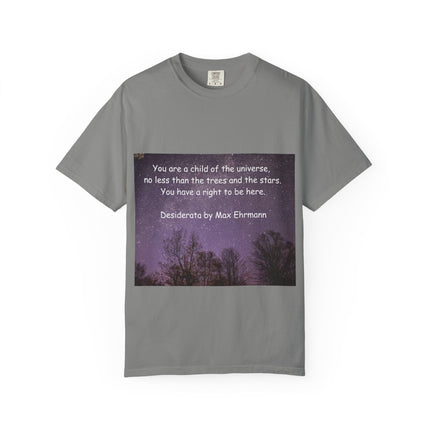 Unisex Inspirational T-Shirt - "You Are a Child of the Universe" Design