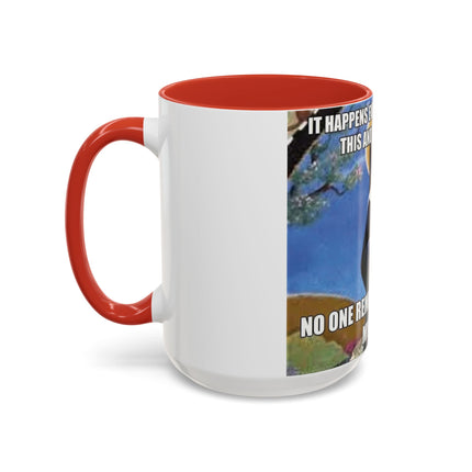 Accent Coffee Mug – Cat & Saint Humor – 15oz Gift Idea