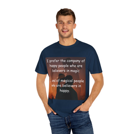 Believers in Magic Tee – Unisex Garment-Dyed Shirt for Joyful Souls