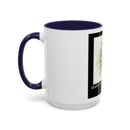 Happy Summer Solstice Coffee Mug — Sun Illustration Accent Mug (11/15oz)