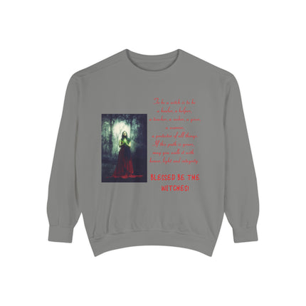 Blessed Be the Witches Sweatshirt – Unisex Garment-Dyed Style