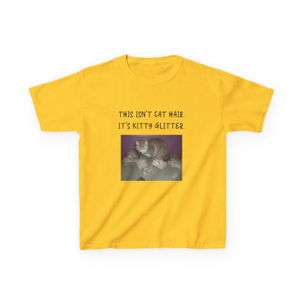 Kitty Glitter Kids Tee – Funny Shirt for Young Cat Enthusiasts