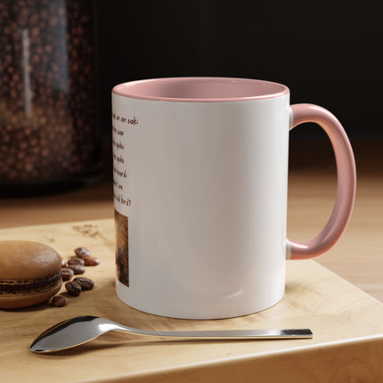 Owl Poem Accent Coffee Mug – Rustic Wildlife Quote Mug (11/15oz)