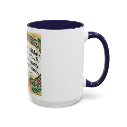 Blessed Be Your Holidays Coffee Mug — Holiday Celtic Greeting Accent Mug (11/15oz)