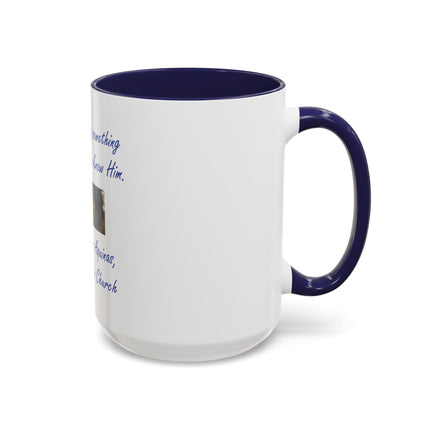 Saint Thomas Aquinas Quote Coffee Mug — "To love God is something greater than to know Him"