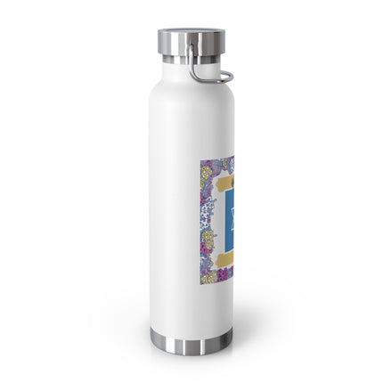 Hanukkah Insulated Bottle – 22oz Copper Flask for Festive Hydration
