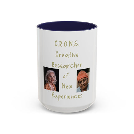 CRONE Coffee Mug – "Creative Researcher of New Experiences" Accent Ceramic Mug (11/15 oz)