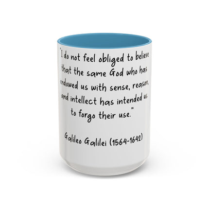 Galileo Quote Mug – 15oz Ceramic Accent Cup for Science Enthusiasts