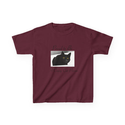 Proud Cat Person Kids Tee – Fun Cotton T-Shirt for Young Cat Lovers