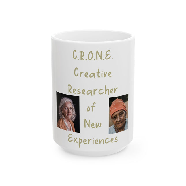 C.R.O.N.E. Ceramic Mug – 15oz Gift for Creative Wisdom Seekers