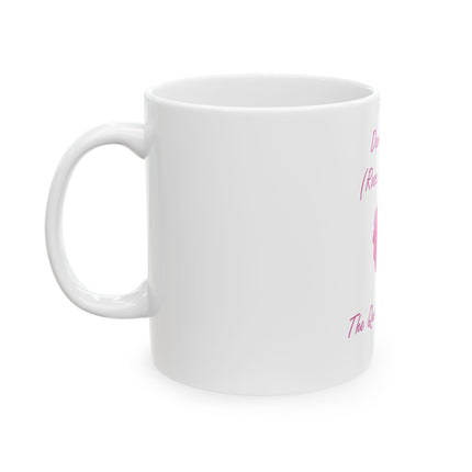 Damask Rose Ceramic Mug — "The Queen of Flowers" Botanical Coffee Cup (11oz & 15oz)