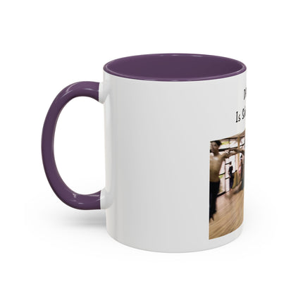 Dancing Is Silent Poetry Accent Coffee Mug — Inspirational Dance Quote Mug