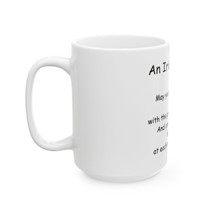 Irish Blessing Ceramic Mug — 'An Irish Blessing' Prayer Coffee Cup (11oz/15oz)
