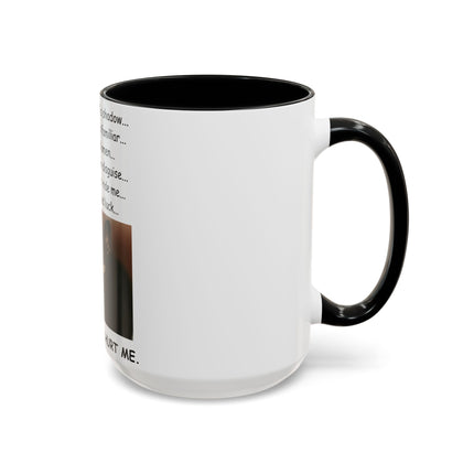 Accent Mug – Black Cat Print – Ceramic Drinkware – 15oz